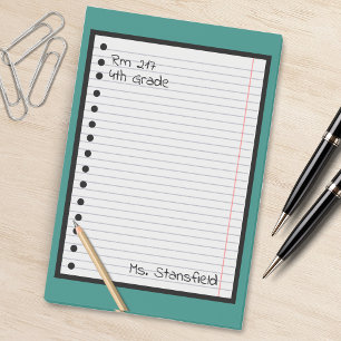 Post-it® Papier de l'élève de l'enseignant en classe feuill