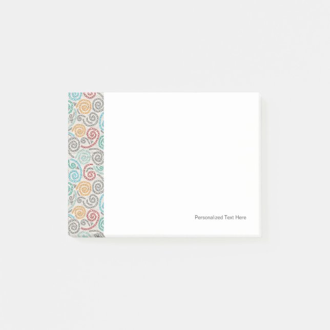 Post-it® Papier fripé par fantaisie de broderie (Devant)