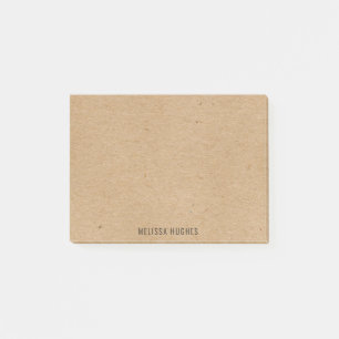 Post-it® Papier Kraft Rustique Chic Personnalisé