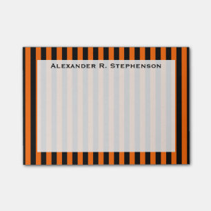 Post-it® Papier notes à monogramme vertical Halloween orang