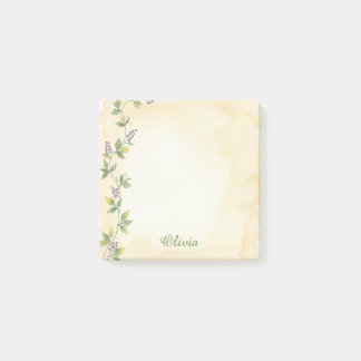 Post-it® Papier notes adhésif personnalisé Crème Botanical