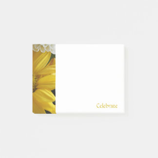 Post-it® Papier-notes Fleuris Jaunes Célébrer