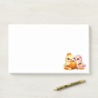 Post-it® Papier-notes horizontaux d'Halloween avec amis ois