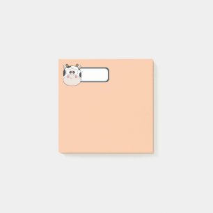 Post-it® Papier notes personnalisé avec vache pastel mignon