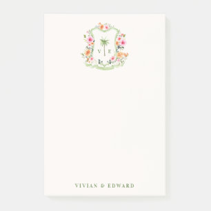 Post-it® Papier-notes personnalisés avec monogramme de blas