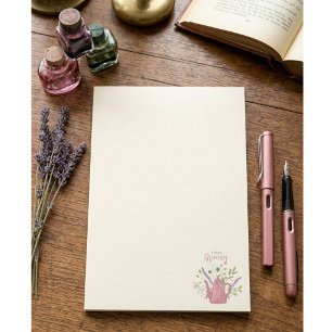 Post-it® Papier-notes personnalisés Fleurs & Théière