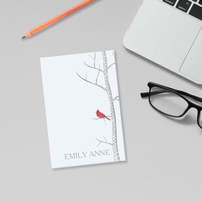 Post-it® Papier notes Winter Birch (Red Cardinal Post it Notes)