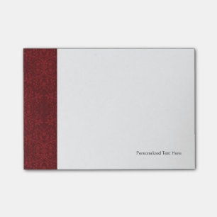 Post-it® Papier peint floral rouge détaillé