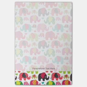 Post-it® papier peint motif rétro éléphant enfants