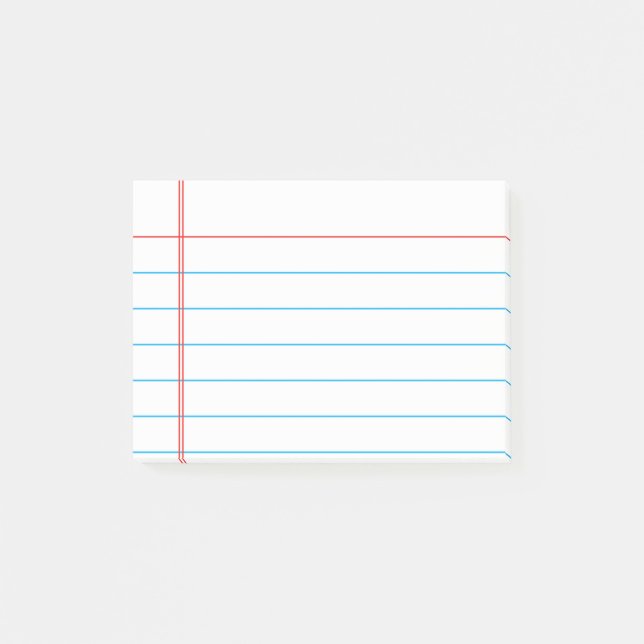 Post-it® Papier rayé personnalisable personnalisé de carnet (Devant)