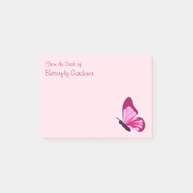 Post-it® Papillon jolie rose violet (Devant)