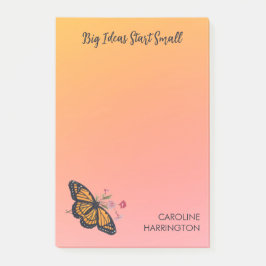 Post-it® Papillon Monarque Orange Plutôt Inspirant