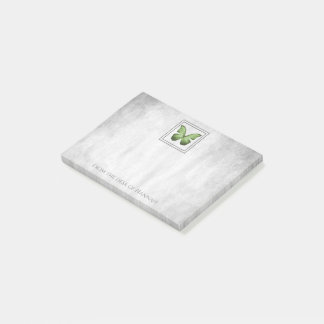 Post-it® Papillon vert - Notes personnalisées