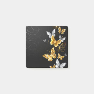 Post-it® Papillons d'or et de blanc