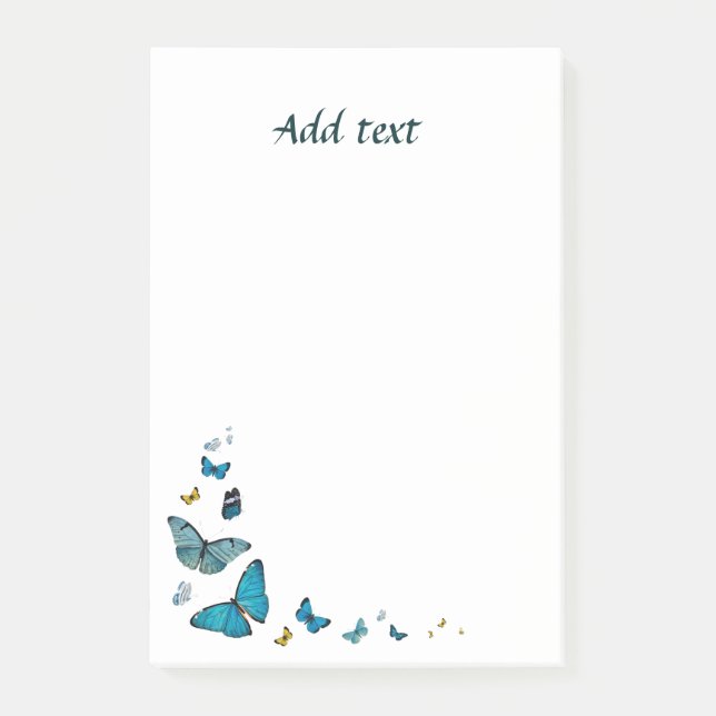 Post-it® Parade aux papillons, jolie conception modèle (Devant)