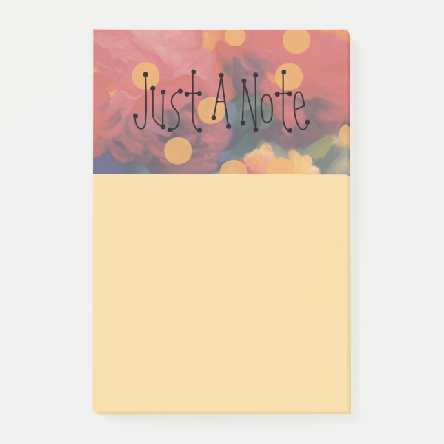 Post-it® Parade Polka Dot Peony "Juste Une Note" (Devant)