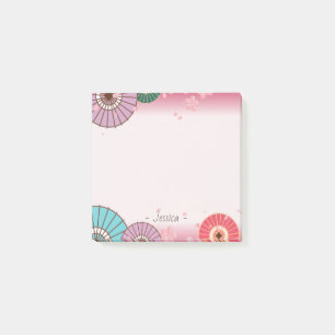 Post-it® Parapluies japonaises et fleurs de cerisiers Perso