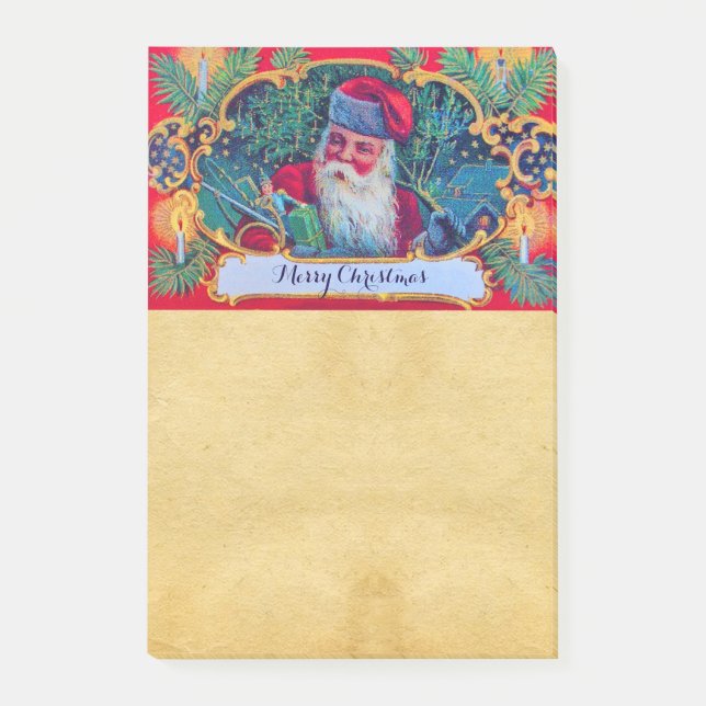POST-IT® PARCHEMIN DE NOËL ANCIEN PÈRE NOËL (Devant)