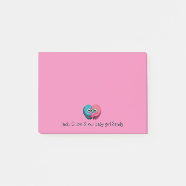 Post-it® Parents de nouveau-nés monstre (Devant)