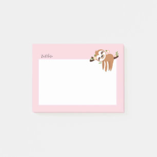 Post-it® paresse, paresse mignonne, illustration animale