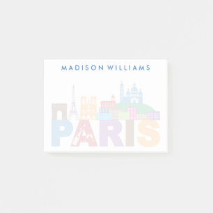 Post-it® Paris, France  Typographie colorée