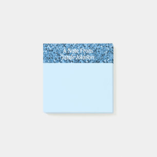 Post-it® Parties scintillant bleue personnalisée Étincelle
