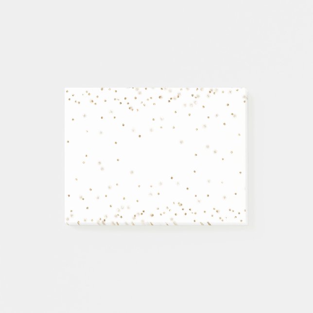 Post-it® Parties scintillant d'or blanc confetti étincelant (Devant)