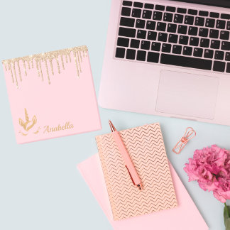 Post-it® Parties scintillant d'or gouttes rose étoiles Unic