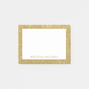 Post-it® Parties scintillant d'or moderne chic personnalisé