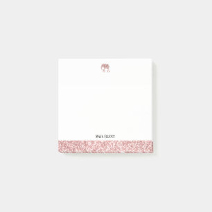 Post-it® Parties scintillant Gold Faux blanche et Rose Elep