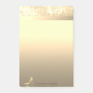 Post-it® Parties scintillant or élégant talon haut - Person