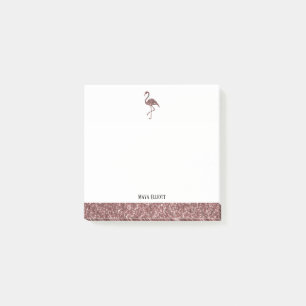 Post-it® Parties scintillant rose Gold Faux avec blanc, Fla