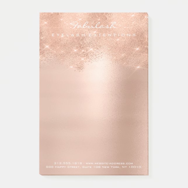 Post-it® Parties scintillant Rose rose brillant brillant bl (Devant)