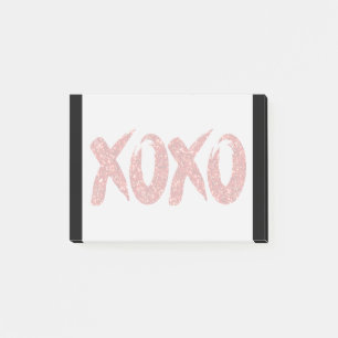 Post-it® Parties scintillant rouge XOXO Glam Brushstroke