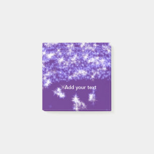Post-it® Parties scintillant violet simple étoiles scintill