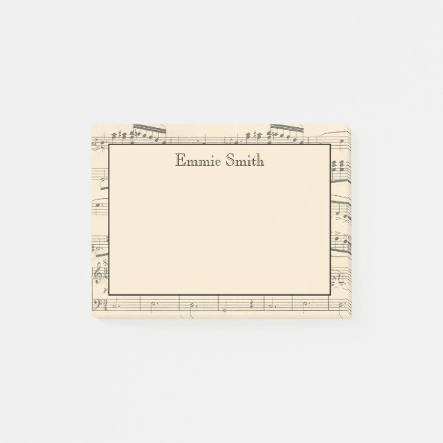 Post-it® Partition Vintage personnalisée (Devant)
