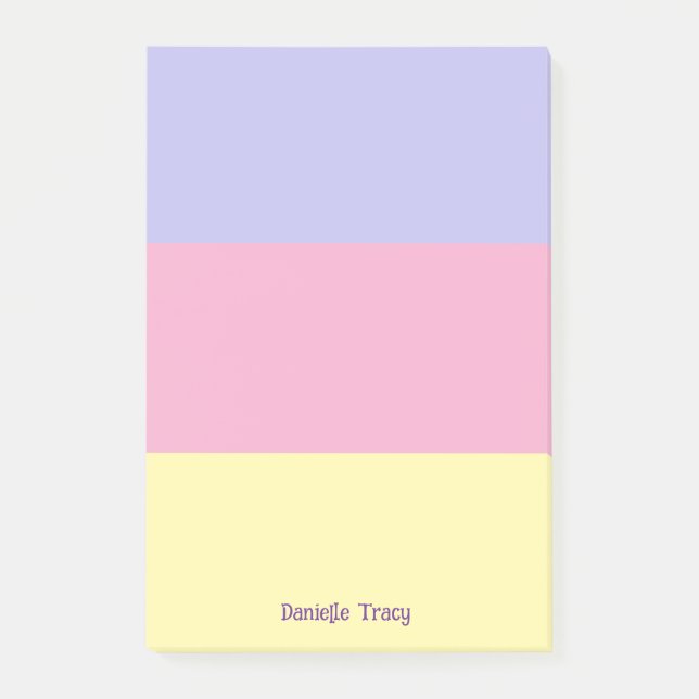 Post-it® Pastel Jolies couleurs printemps Personnalisées (Devant)