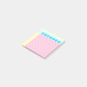 Post-it® Pastel Mini Cercles Calendrier Cercles Habit Track