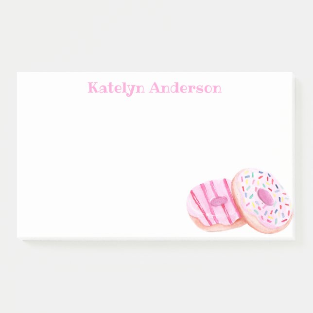 Post-it® Pastel Pink Frosted Donuts Personnalisé (Devant)