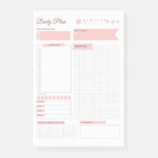 Post-it® Pastel Plan Quotidien Post-It - Planifiez votre jo