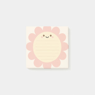 Post-it® Pastel rose Fleur en forme Sticky Note Post It Not