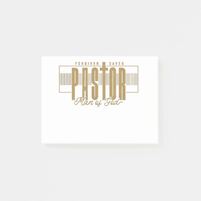 Post-it® Pastor Man Of God Post-It Notes (Devant)