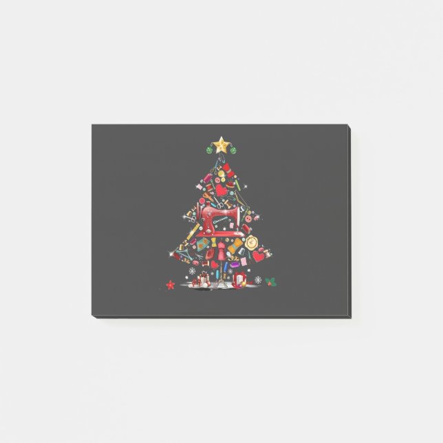 Post-it® Patchwork Joyeux Noël Arbre Patchwork Quilting  (Devant)