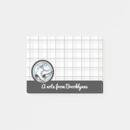 Post-it® Patinage Tartan moderne personnalisé
