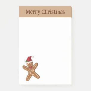 Post-it® Pâtisserie de Noël au Gingembre avec Texte