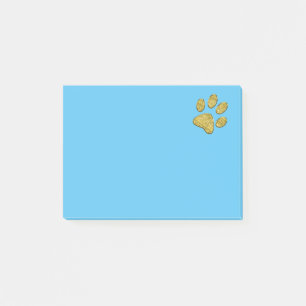 Post-it® patte de chat mousseux - or