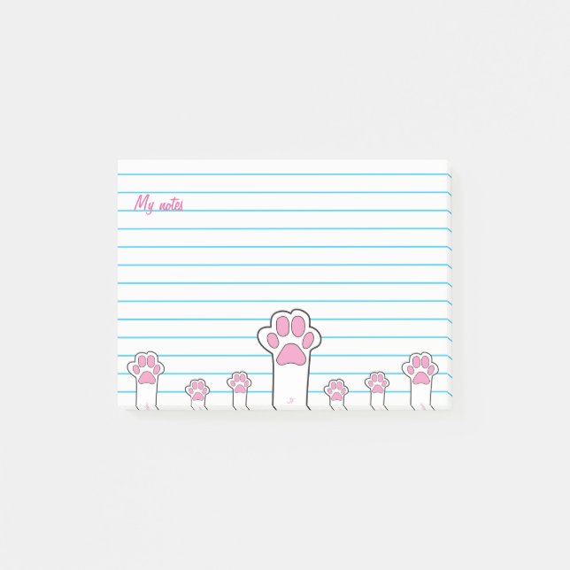 Post-it® Pattes de chat (Devant)