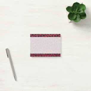 Post-it® Paws Noires, Parties scintillant Rouge, Paws Chien