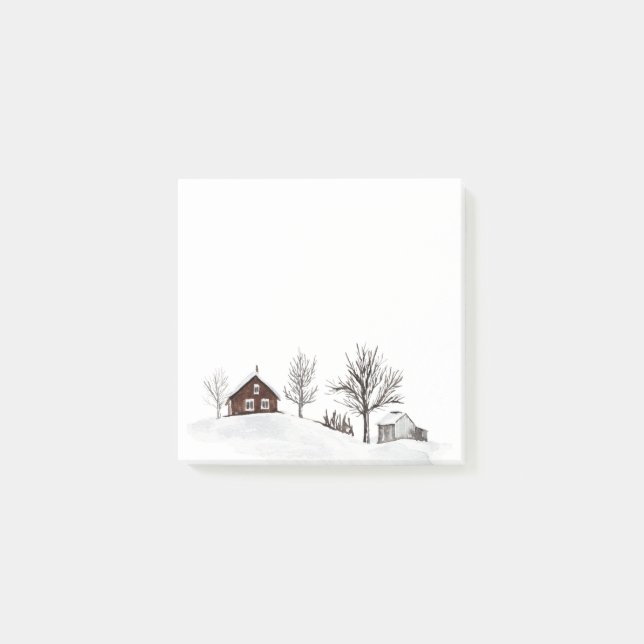 Post-it® Paysage hivernal de neige (Devant)