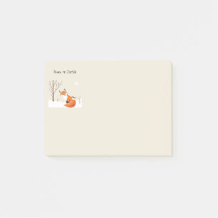 Post-it® Peace Earth Minimalist Fox Bird Animal
